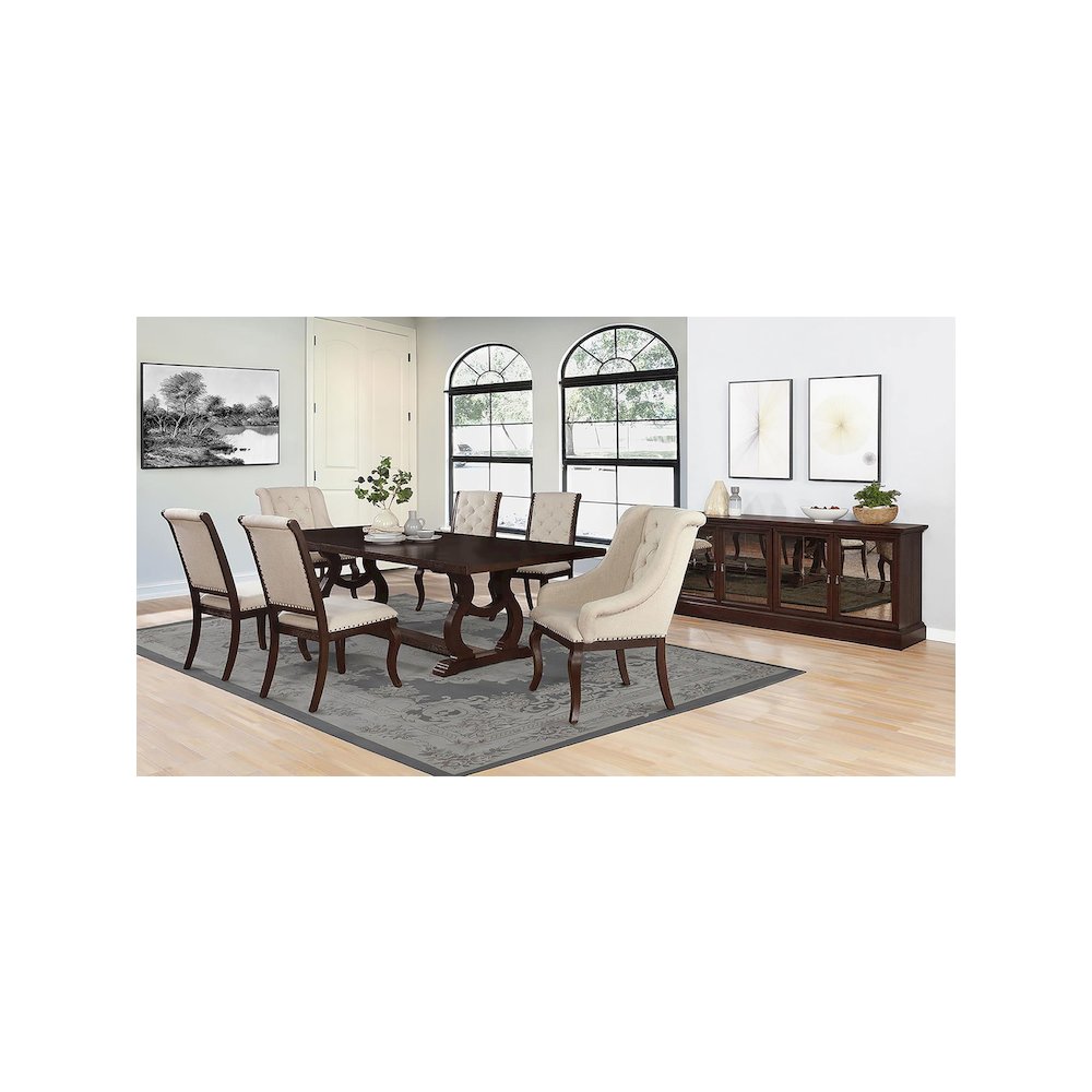 Brockway Upholstered Dining Chair Barley Java (Set of 2)