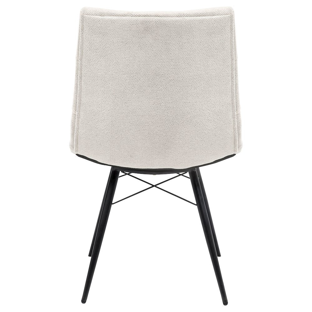 Aiken Fabric Upholstered Dining Side Chair Saddle Stone White (Set of 4)