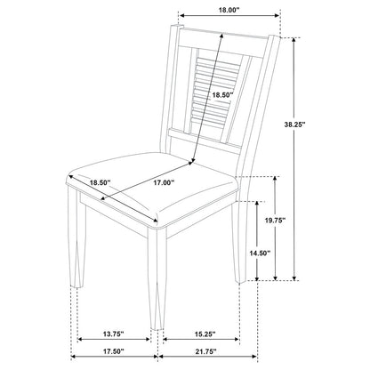 Appleton Wood Dining Side Chair Distressed White (Set of 2)