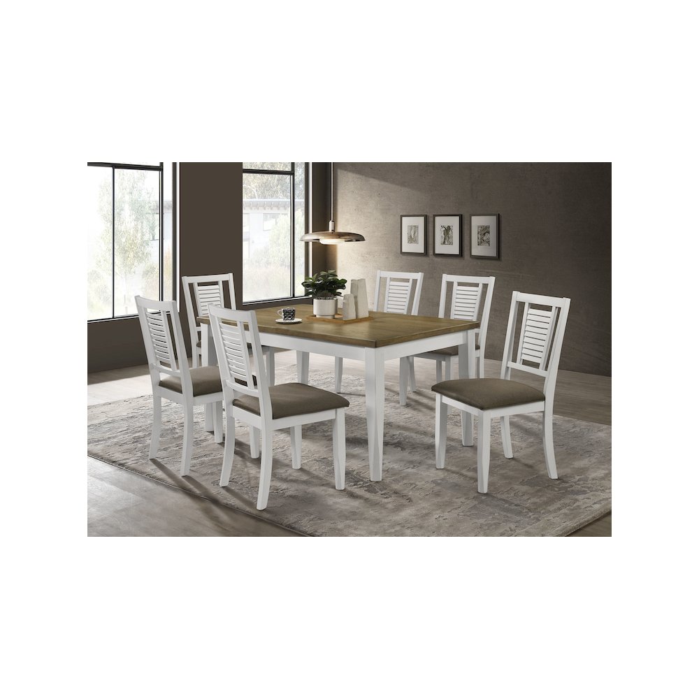 Appleton Wood Dining Side Chair Distressed White (Set of 2)