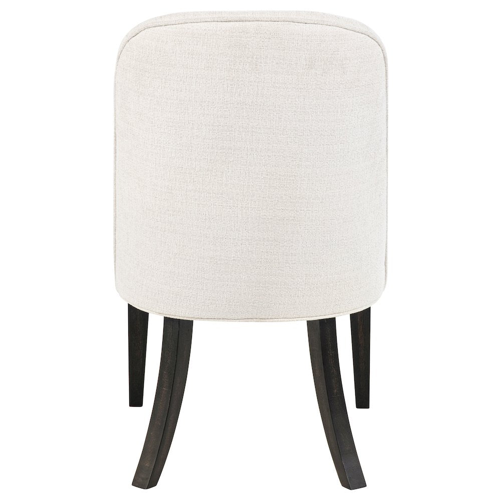 Leandro Upholstered Dining Side Chair Cream (Set of 2)