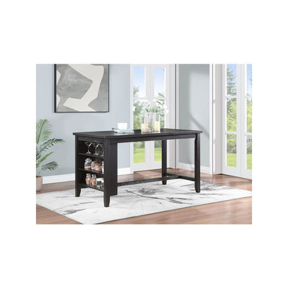 Elliston 66-inch Counter Height Dining Table Dark Grey