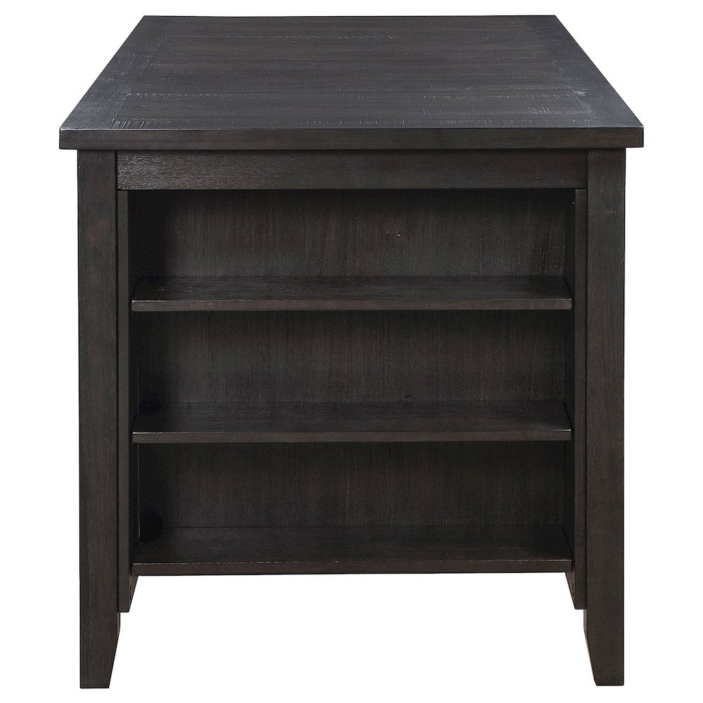 Elliston 66-inch Counter Height Dining Table Dark Grey