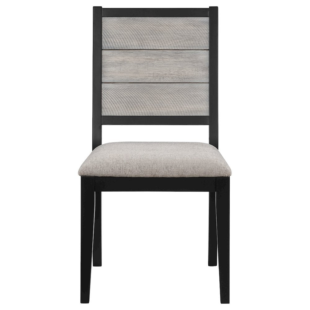 Elodie 7-piece Rectangular Extension Leaf Dining Set Black