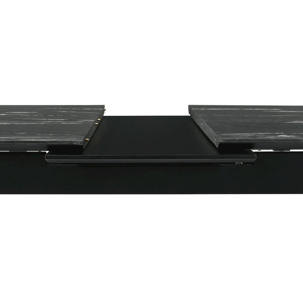 Crestmont 7-piece Extension Leaf Dining Table Set Black