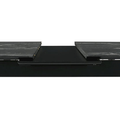 Crestmont 7-piece Extension Leaf Dining Table Set Black