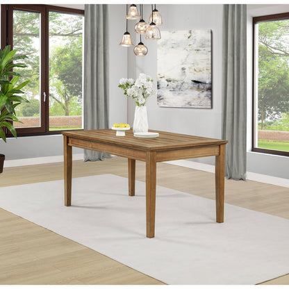 Atwood Rectangular Wood Dining Table Warm Brown