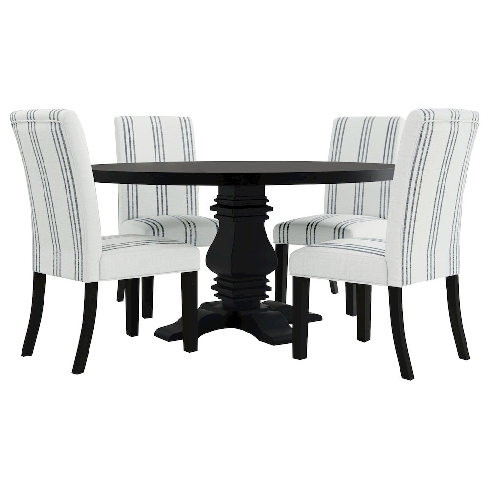 Herran Upholstered Dining Side Chair Beige (Set of 2)
