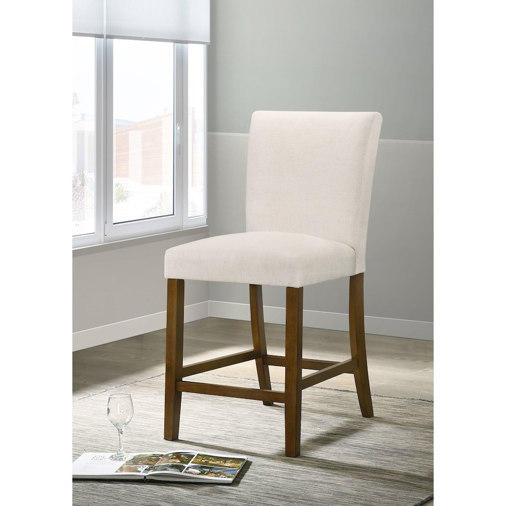 Paxton Upholstered Counter Height Dining Chair Beige (Set of 2)