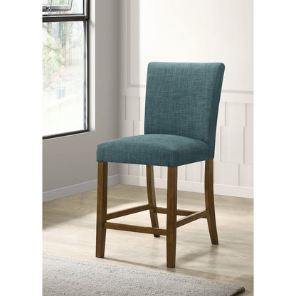 Paxton Upholstered Counter Height Dining Chair Teal Blue (Set of 2)