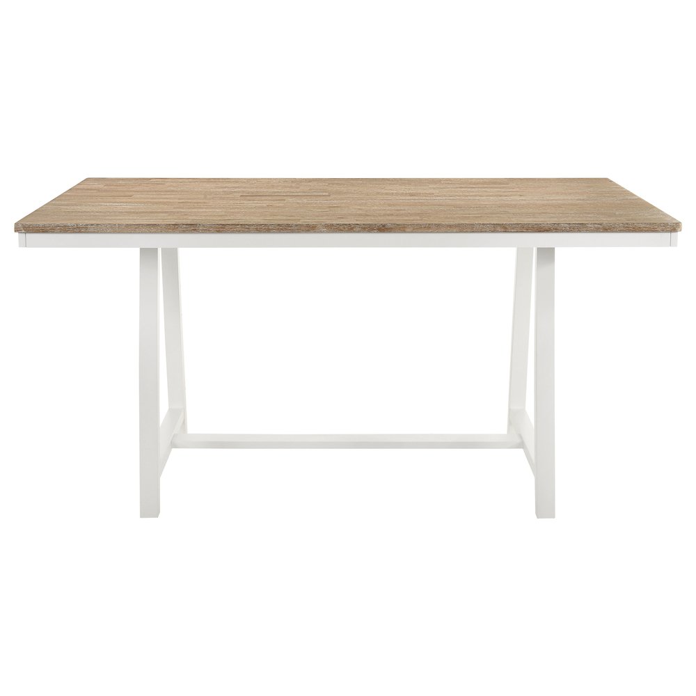 Hollis Rectangular 71-inch Counter Height Dining Table Brown