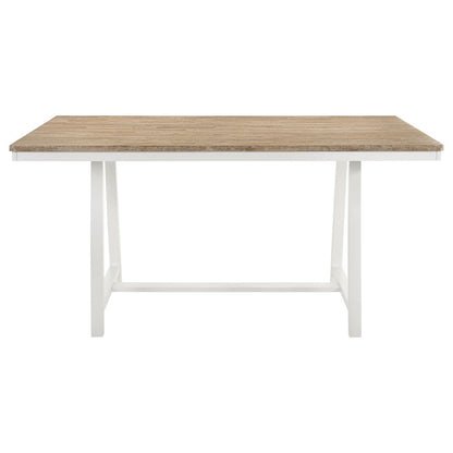 Hollis Rectangular 71-inch Counter Height Dining Table Brown