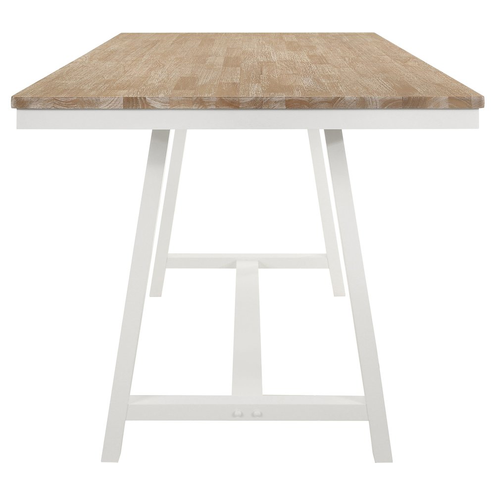 Hollis Rectangular 71-inch Counter Height Dining Table Brown