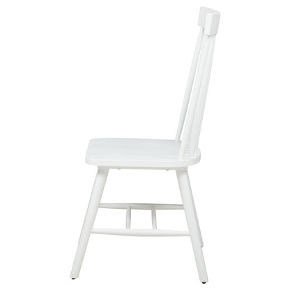 Andrews Windsor Spindle Back Dining Side Chair White