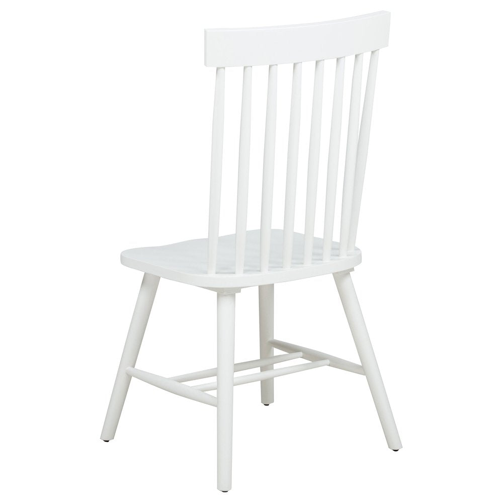 Andrews Windsor Spindle Back Dining Side Chair White