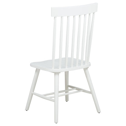 Andrews Windsor Spindle Back Dining Side Chair White