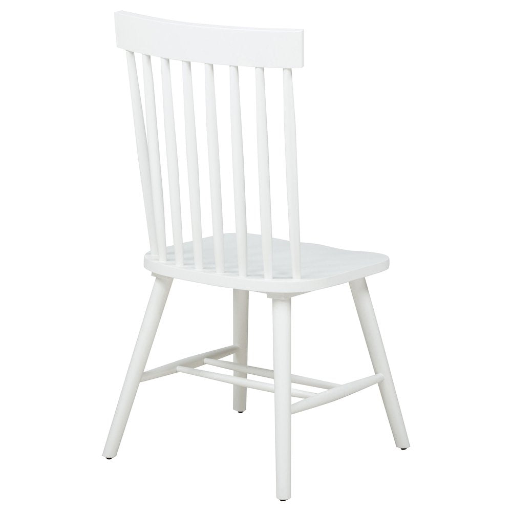 Andrews Windsor Spindle Back Dining Side Chair White
