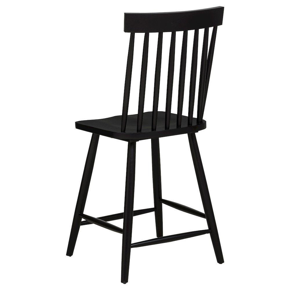 Andrews 5-piece Round Counter Dining Set Light Ash and Black