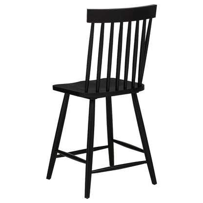 Andrews 5-piece Round Counter Dining Set Light Ash and Black