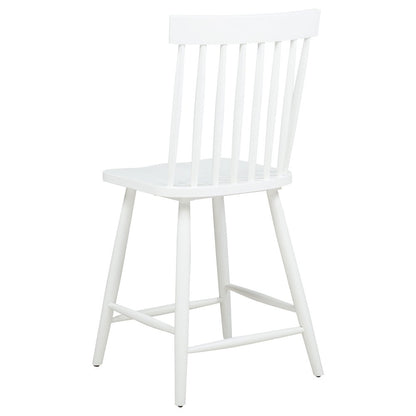 Andrews 5-piece Round Counter Dining Set Light Ash and White
