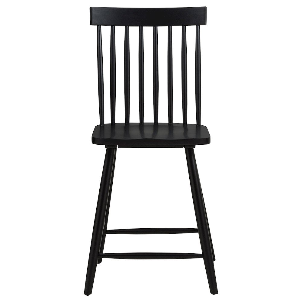 Andrews Windsor Counter Height Dining Side Chair Black