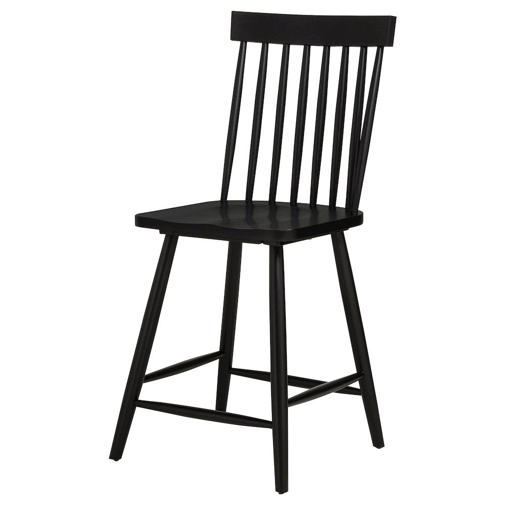 Andrews Windsor Counter Height Dining Side Chair Black