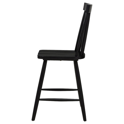 Andrews Windsor Counter Height Dining Side Chair Black