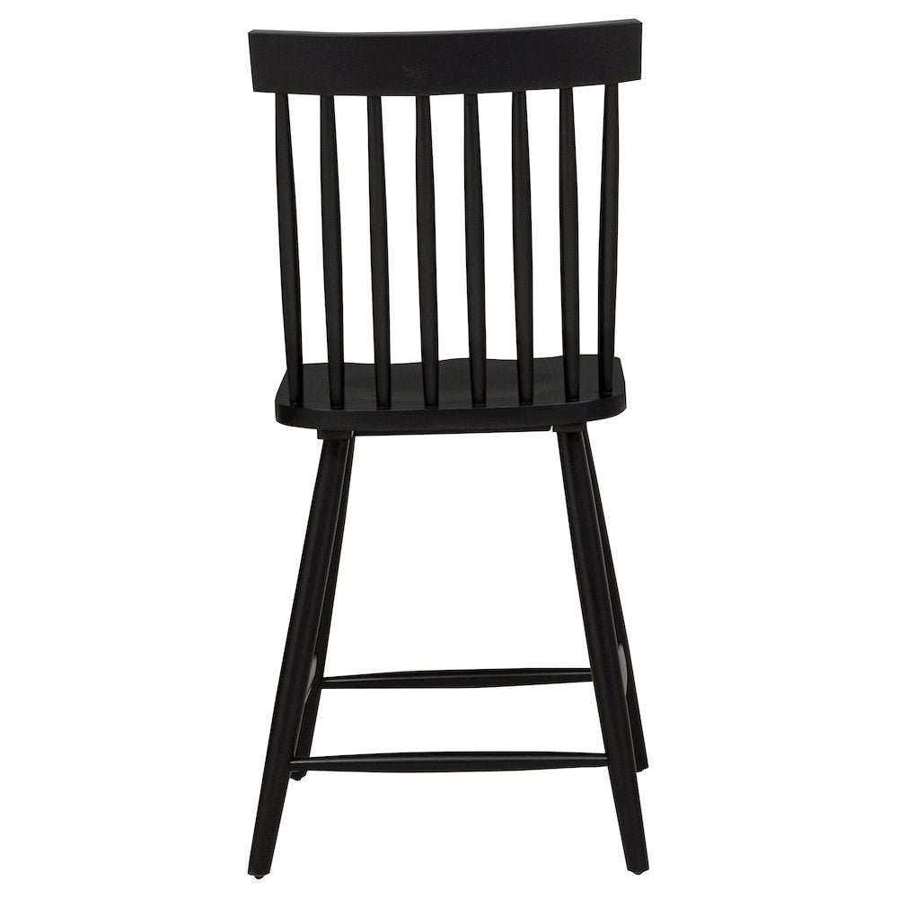 Andrews Windsor Counter Height Dining Side Chair Black