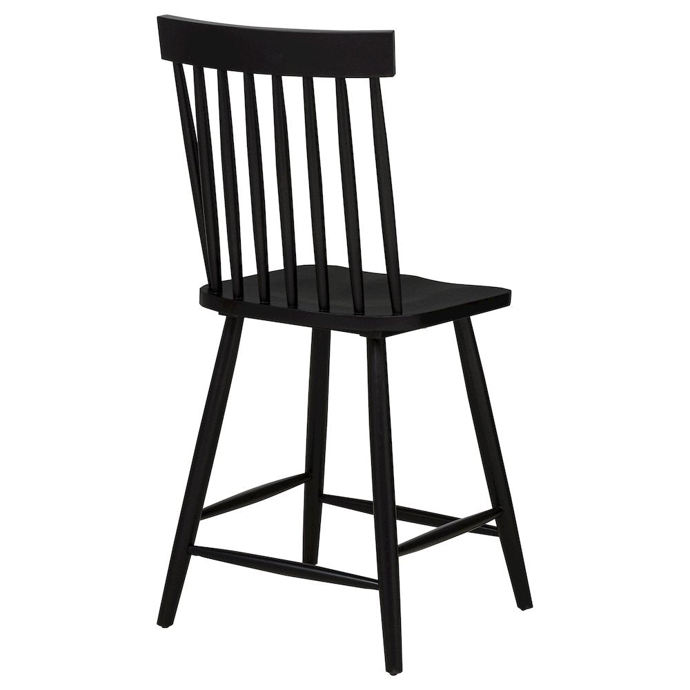 Andrews Windsor Counter Height Dining Side Chair Black