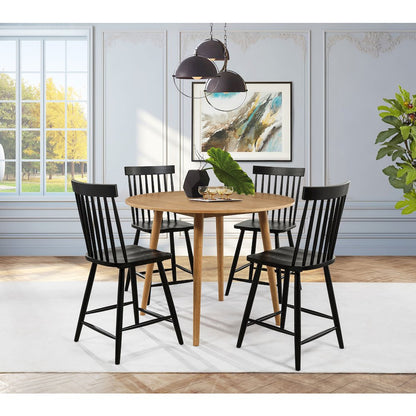 Andrews Windsor Counter Height Dining Side Chair Black