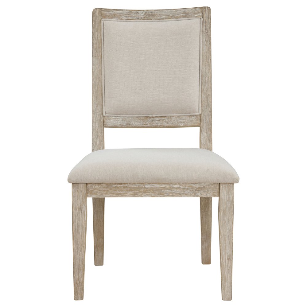 Trofello Cushioned Dining Side Chair White Washed (Set of 2)