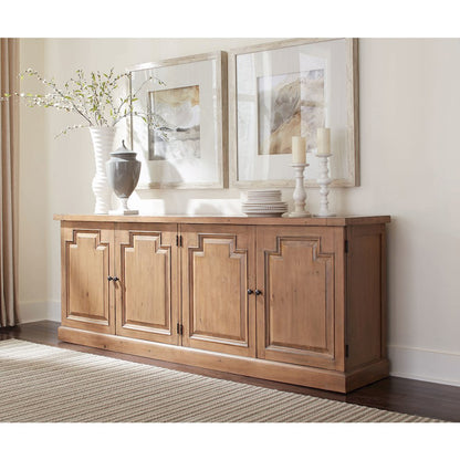 Florence 4-door Dining Sideboard Buffet Cabinet Rustic Honey