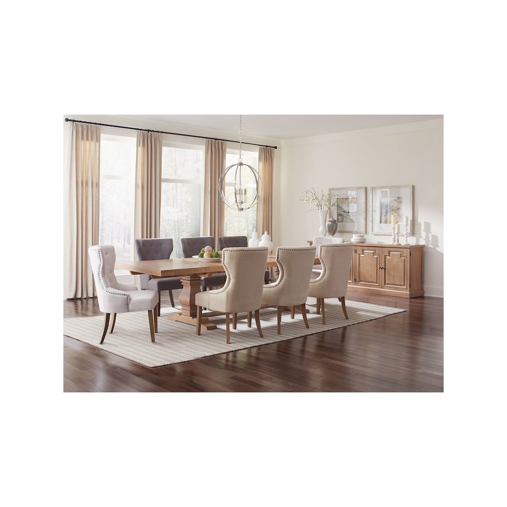 Florence 4-door Dining Sideboard Buffet Cabinet Rustic Honey