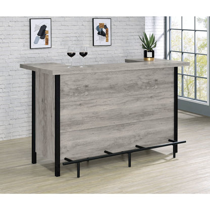 Bellemore Freestanding Home Bar Wine Cabinet Grey Driftwood