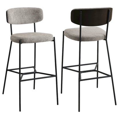 Elison Pub Height Bar Stool Light Brown (Set of 2)