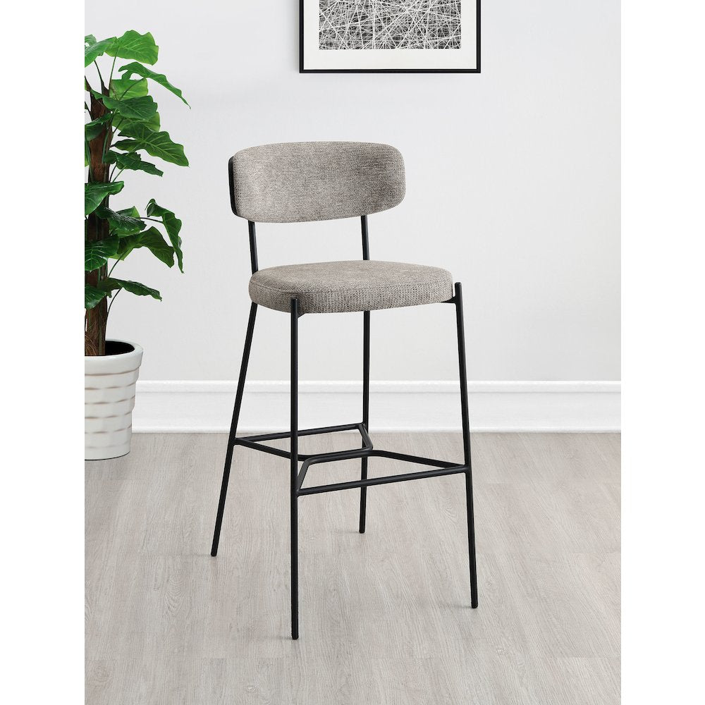 Elison Pub Height Bar Stool Light Brown (Set of 2)