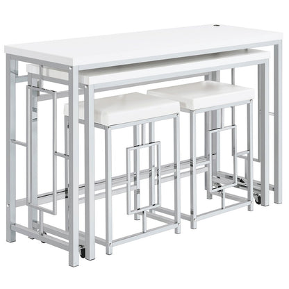 Jackson 4-piece Multipurpose Counter Height Table Set White