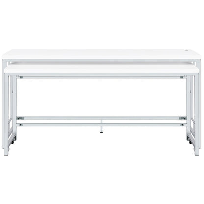 Jackson 5-piece Multipurpose Counter Height Table Set White
