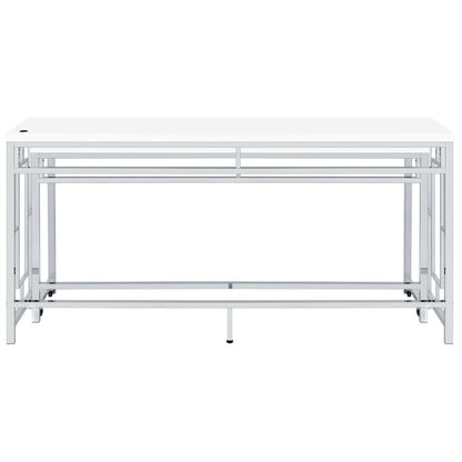 Jackson 5-piece Multipurpose Counter Height Table Set White