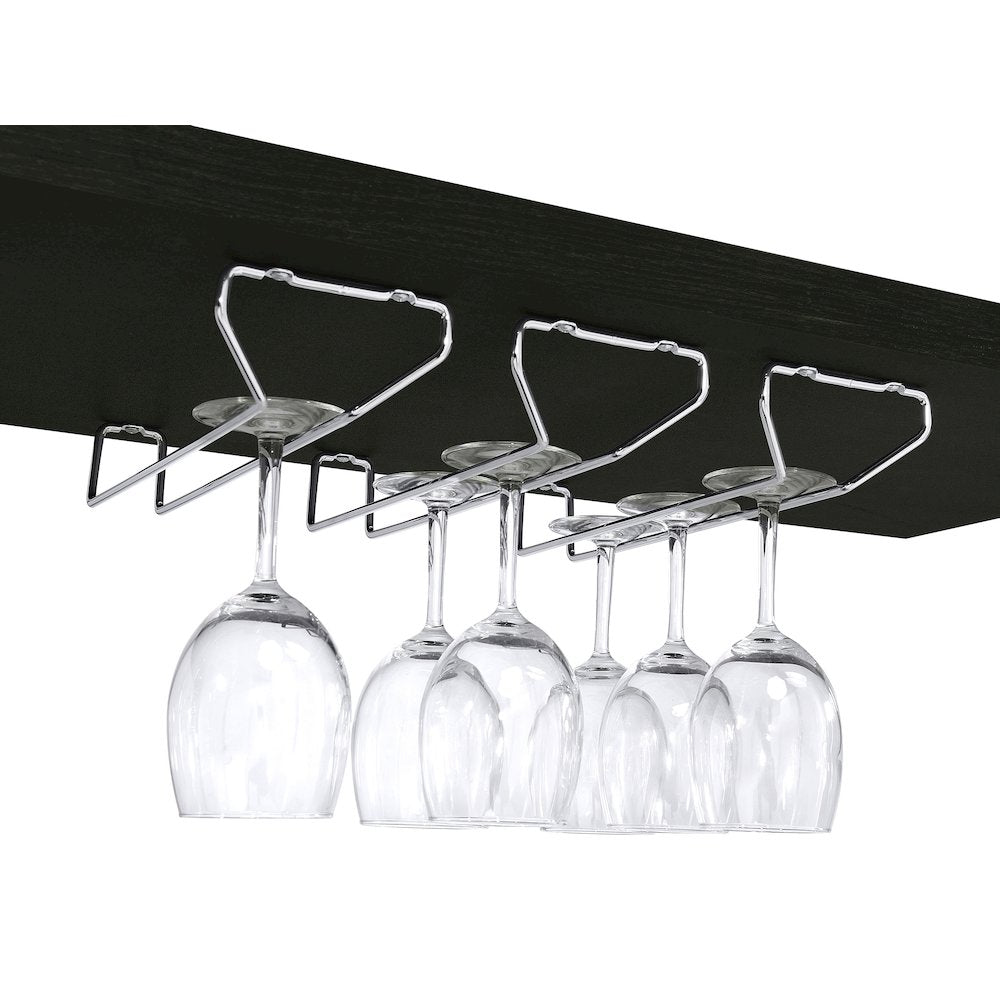 Risley 2-door Circular LED Home Bar Cabinet Dark Charcoal