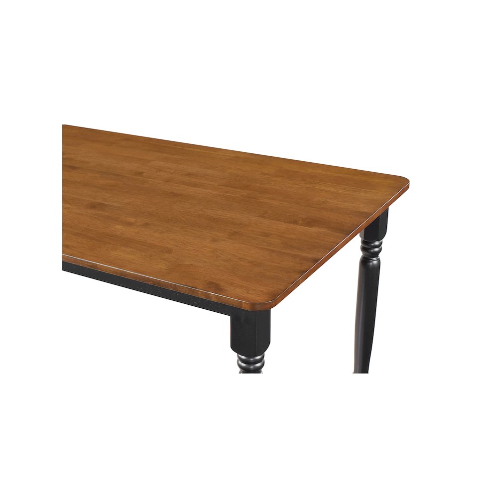 Hollyoak 5-piece Rectangular Dining Set Walnut and Black