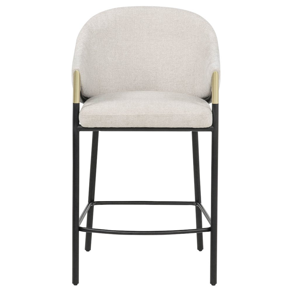 Chadwick Fabric Upholstered Counter Height Chair Beige (Set of 2)