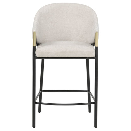 Chadwick Fabric Upholstered Counter Height Chair Beige (Set of 2)