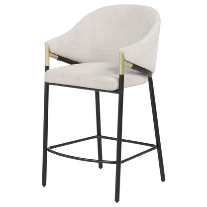 Chadwick Fabric Upholstered Counter Height Chair Beige (Set of 2)