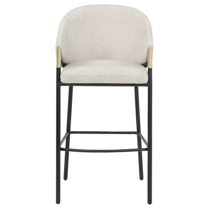 Chadwick Fabric Upholstered Bar Chair Beige (Set of 2)