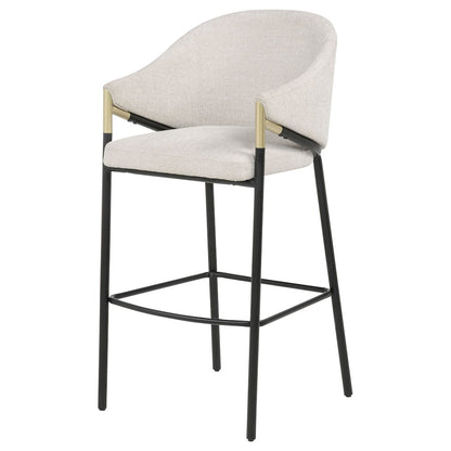 Chadwick Fabric Upholstered Bar Chair Beige (Set of 2)