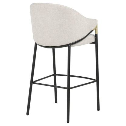Chadwick Fabric Upholstered Bar Chair Beige (Set of 2)