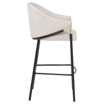 Chadwick Fabric Upholstered Bar Chair Beige (Set of 2)