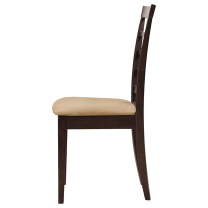 Kelso Lattice Back Dining Side Chair Cappuccino (Set of 2)