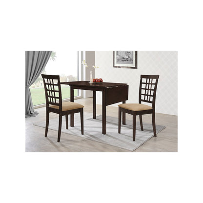 Kelso Lattice Back Dining Side Chair Cappuccino (Set of 2)